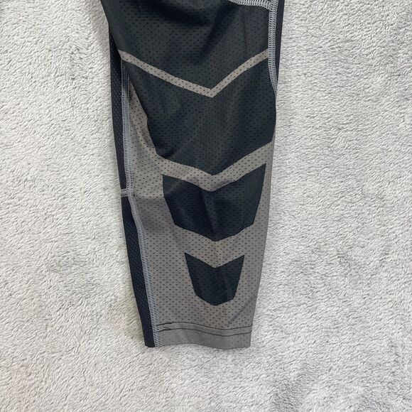 Nike Pro Dri Fit Compression Tights Mens L Black Gray Stretch Athletic - Picture 6 of 12